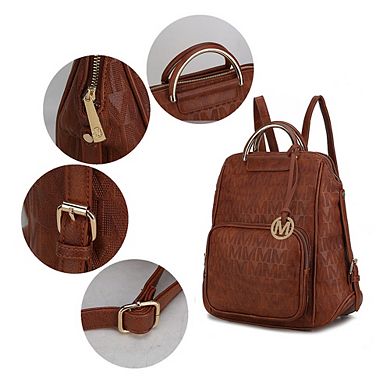 MKF Collection Torra Milan M Signature Trendy Backpack By Mia K