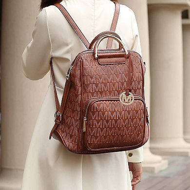 MKF Collection Torra Milan M Signature Trendy Backpack By Mia K