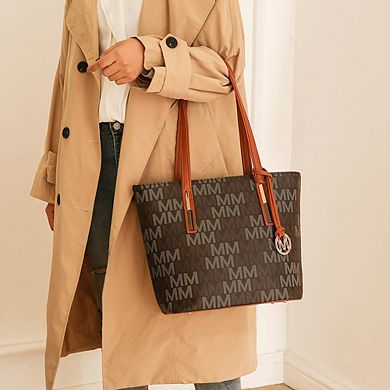 MKF Collection 3PC Aylet M Tote with Mini Bag and Wristlet Pouch by Mia K