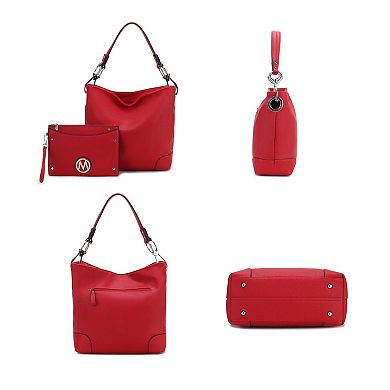 MKF Collection Viviana Women Hobo Bag with Wristlet Wallet by Mia K