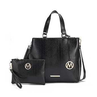MKF Collection Beryl Snake-embossed Womens Tote Bag with Wristlet by Mia K