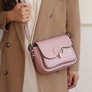 MKF Collection Fanta Croc Shoulder Handbag by Mia K