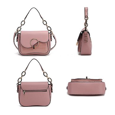 MKF Collection Fanta Croc Shoulder Handbag by Mia K