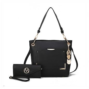 MKF Collection Grace Womens Tote Handbag with Wallet 2 pc by Mia K