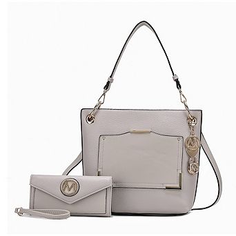 MKF Collection Grace Womens Tote Handbag with Wallet 2 pc by Mia K