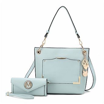 MKF Collection Grace Womens Tote Handbag with Wallet 2 pc by Mia K
