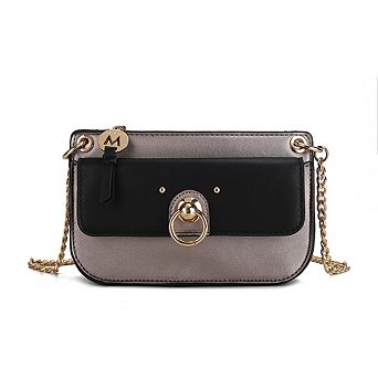 MKF Collection Jill Woman Color Block Crossbody Bag by Mia K