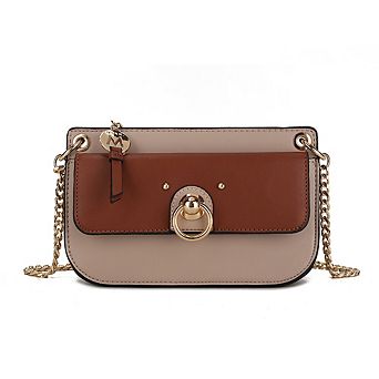 MKF Collection Jill Woman Color Block Crossbody Bag by Mia K