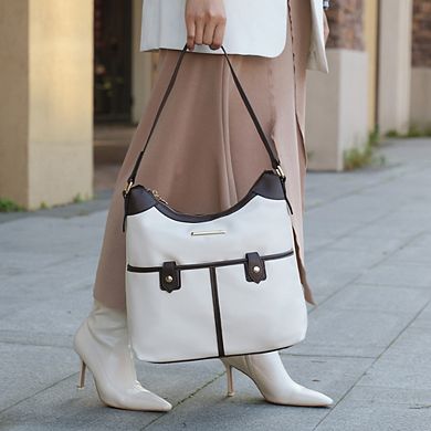 MKF Collection Harper Color Block Womens Shoulder Bag by Mia K