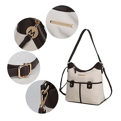 MKF Collection Harper Color Block Womens Shoulder Bag by Mia K