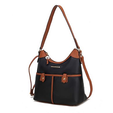 MKF Collection Harper Color Block Womens Shoulder Bag by Mia K