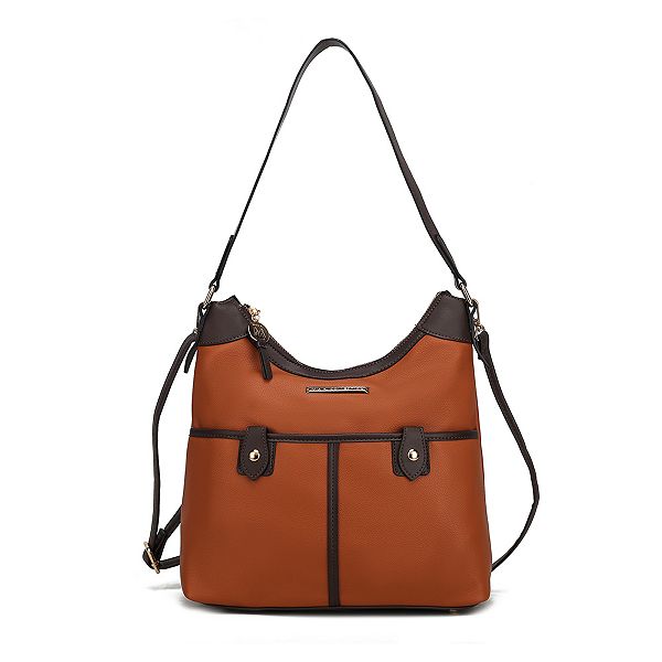 MKF Collection Harper Vegan Color Block Leather Womens Shoulder Bag by ...