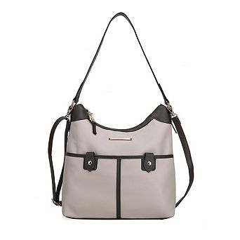 MKF Collection Harper Color Block Womens Shoulder Bag by Mia K