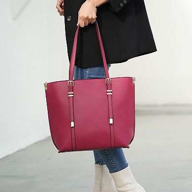 MKF Collection Emery Womens Tote Handbags & Wallet by Mia K - 2 PCS