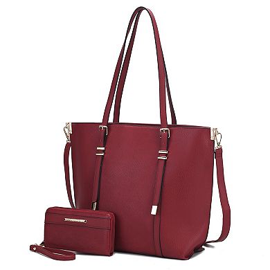 MKF Collection Emery Womens Tote Handbags & Wallet by Mia K - 2 PCS