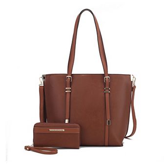 MKF Collection Emery Womens Tote Handbags & Wallet by Mia K - 2 pc