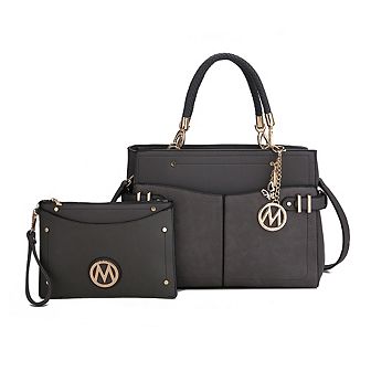 MKF Collection Tenna Womens Satchel Bag with Wristlet by Mia K