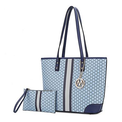 MKF Collection Arya Womens Tote Bag with Wristlet Pouch by Mia K