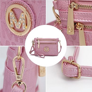 MKF Collection Roonie Milan M Signature Crossbody Wristlet by Mia K