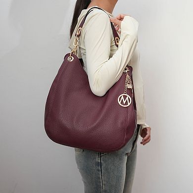 MKF Collection Ashley Womens Hobo Shoulder Bag with Wallet 2 pieces by Mia K