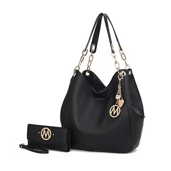 MKF Collection Ashley Women’s Hobo Shoulder Bag and Wallet 2 pc Set by Mia K
