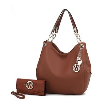 MKF Collection Ashley Women’s Hobo Shoulder Bag and Wallet 2 pc Set by Mia K