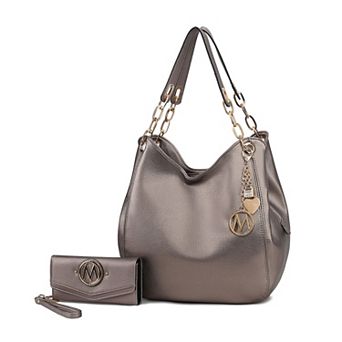MKF Collection Ashley Women’s Hobo Shoulder Bag and Wallet 2 pc Set by Mia K