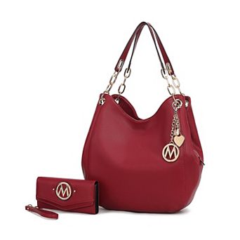 MKF Collection Ashley Women’s Hobo Shoulder Bag and Wallet 2 pc Set by Mia K