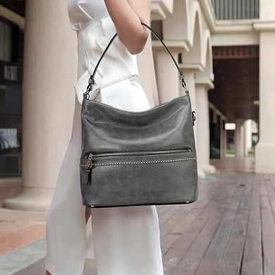 MKF Collection Sierra Vegan Leather Womens Hobo Bag by Mia K