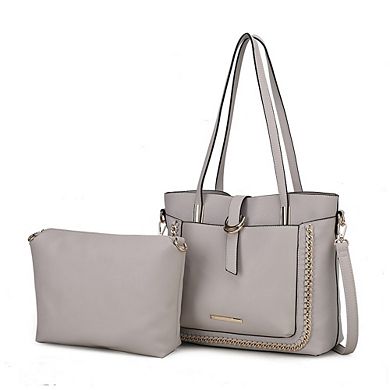 MKF Collection Raya Vegan Leather Shoulder Bag with Crossbody Pouch by ...