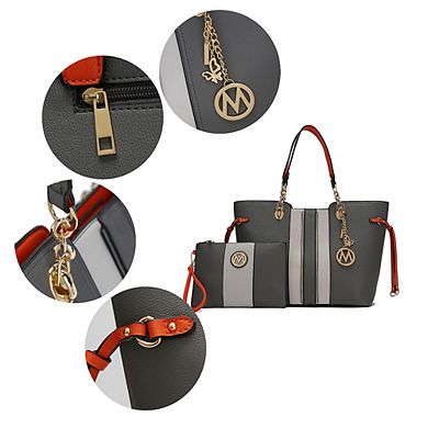 MKF Collection Holland Tote Handbag with Wristlet by Mia k