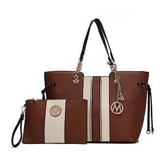 MKF Collection Holland Tote Handbag with Wristlet by Mia k