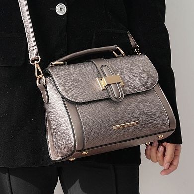 MKF Collection Willa Color-Block Womens Crossbody Shoulder Bag by Mia K