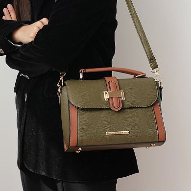MKF Collection Willa Color-Block Womens Crossbody Shoulder Bag by Mia K