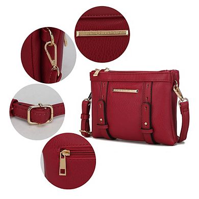 MKF Collection Elsie Multi Compartment Crossbody Bag by Mia K