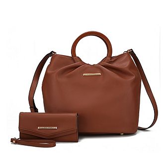 MKF Collection Leilani Womens Tote Handbags & Wallet by Mia K- 2 pc