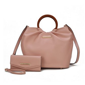 MKF Collection Leilani Womens Tote Handbags & Wallet by Mia K- 2 pc