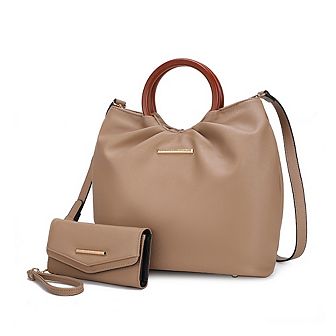 MKF Collection Leilani Womens Tote Handbags & Wallet by Mia K- 2 pc