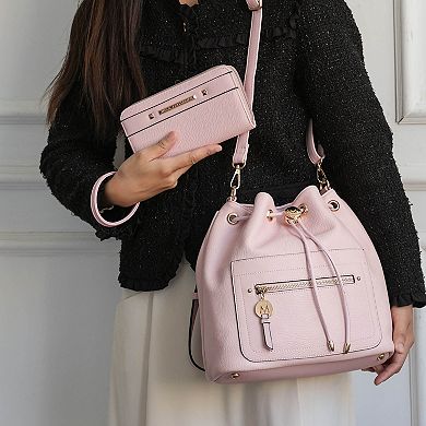 MKF Collection Larissa Womens Bucket Bag with Wallet by Mia K