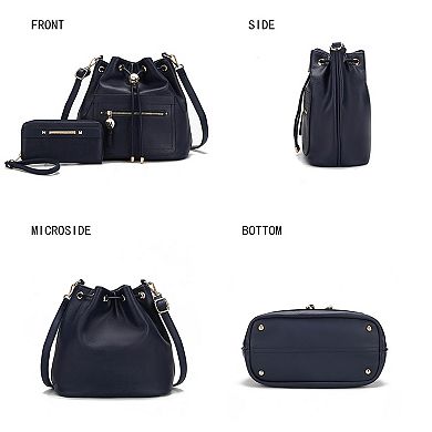 MKF Collection Larissa Womens Bucket Bag with Wallet by Mia K