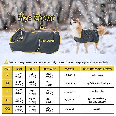 Dog Coat Pet Jacket with Magic Tapes