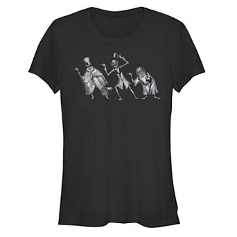 Disney's The Haunted Mansion Hitchhiking Ghosts Sketch Juniors' Graphic Tee