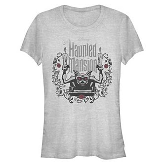 Disney's The Haunted Mansion Women's Gargoyle with Candles Roses Tee