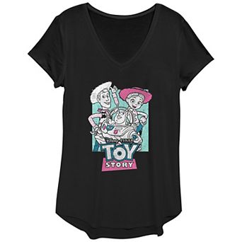 Women's Disney Pixar Toy Story Woody Jessie Buzz Lightyear Graphic Tee