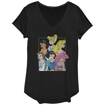 Women's Disney Princesses Box Graphic Tee