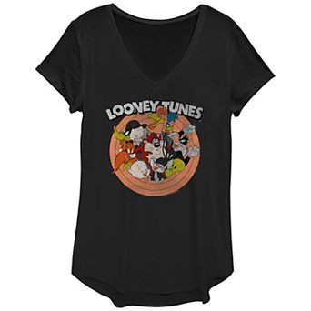 Women's Looney Tunes Group Color Rings Graphic Tee