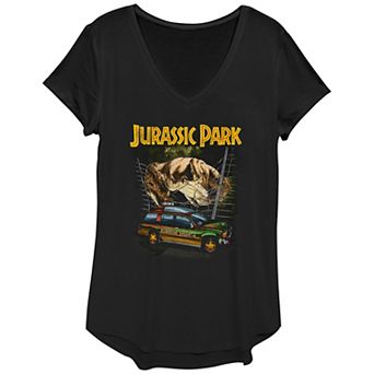 Women's Jurassic Park Vintage T-Rex Escape Graphic Tee