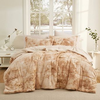 Unikome 3 pc Sherpa Reversible Down Alternative Bedding Set - Luxury Warm Bedding Set for Winter