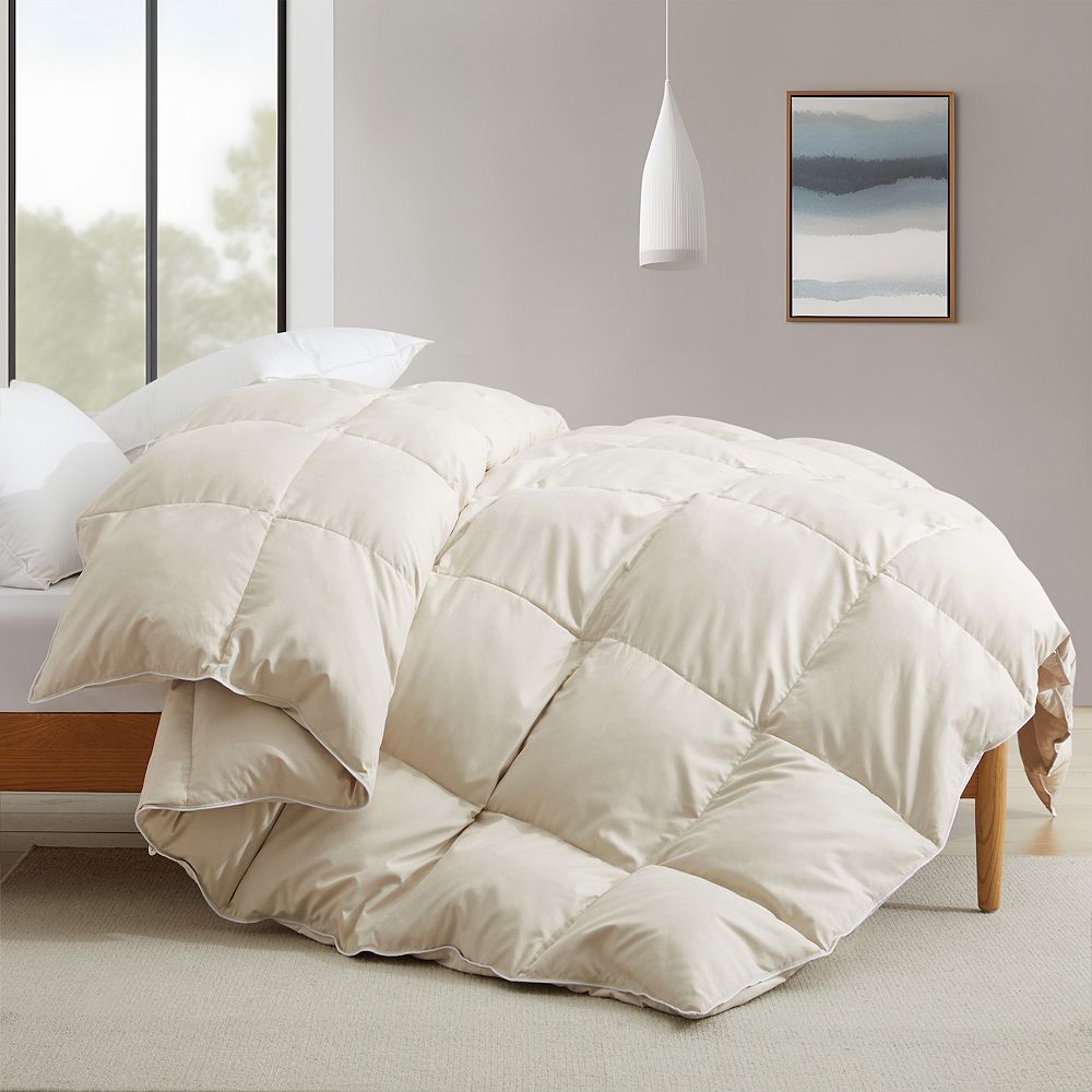 Unikome Premium Goose Feather Down Comforter -luxury Hotel Collection All Seasons Warmth