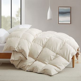 Unikome Premium Goose Feather Down Comforter -Luxury Hotel Collection All Seasons Warmth